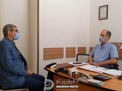 مصاحبه آقای دکتر حسینی با مدیرعامل شرکت دقیق پرتو